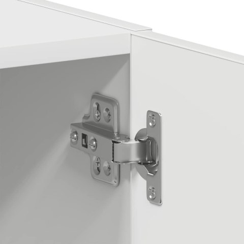  Szafka pod pralkę Biała 64x24x190 cm Drewno klejone Lumarko! Lumarko!