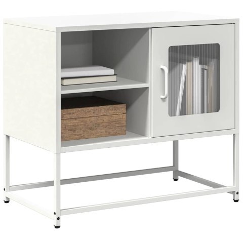  Szafka pod telewizor, biała, 68x39x60,5 cm, stalowa Lumarko! Lumarko!