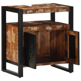  Szafka pod umywalkę łazienkową 55x35x60cm lite drewno odzyskane Lumarko! Lumarko!