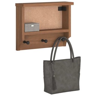  Wieszak ścienny na ubrania SANDNES 45x12x35cm Drewno lite Sosna Lumarko! Lumarko!