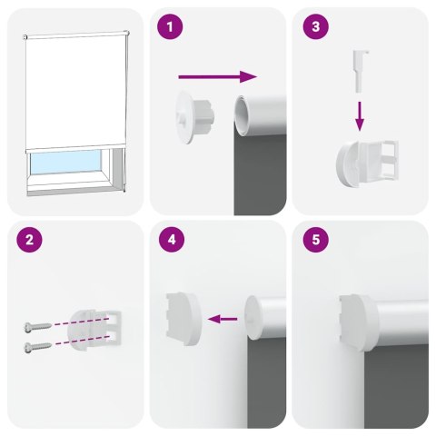  Roleta zaciemniająca 140x150cm Szerokość tkaniny 136,6cm Lumarko! Lumarko!