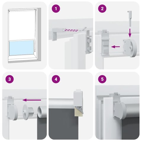  Roleta zaciemniająca 155x130cm Szerokość tkaniny 151,6cm Lumarko! Lumarko!