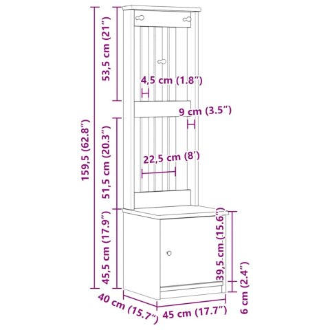 Drzewko ogrodowe „SANDENS" białe lite drewno sosnowe Lumarko! Lumarko!