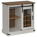  Komoda HALDEN z drzwiami przesuwnymi Biała 80x40x80 cm Lumarko! Lumarko!