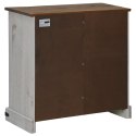 Komoda HALDEN z drzwiami przesuwnymi Biała 80x40x80 cm Lumarko! Lumarko!