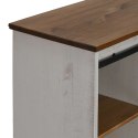  Komoda HALDEN z drzwiami przesuwnymi Biała 80x40x80 cm Lumarko! Lumarko!