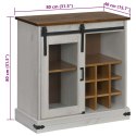  Komoda HALDEN z drzwiami przesuwnymi Biała 80x40x80 cm Lumarko! Lumarko!
