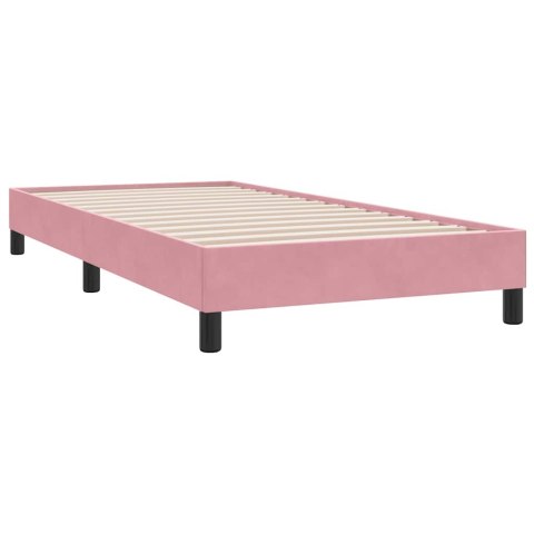 Łóżko Box Spring bez materaca Różowe 100x210 cm Aksamit Lumarko! Lumarko!