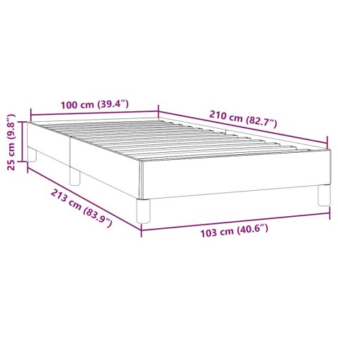 Łóżko Box Spring bez materaca Różowe 100x210 cm Aksamit Lumarko! Lumarko!