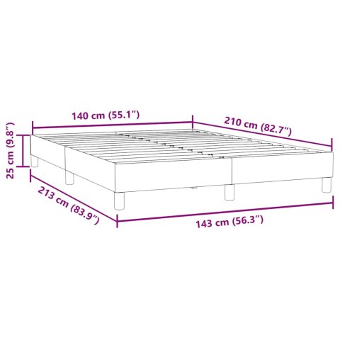  Łóżko Box Spring bez materaca Różowe 140x210 cm Aksamit Lumarko! Lumarko!