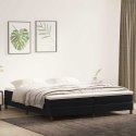 Łóżko Box Spring bez materaca Czarne 200x210 cm Aksamit Lumarko! Lumarko!
