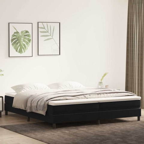 Łóżko Box Spring bez materaca Czarne 200x210 cm Aksamit Lumarko! Lumarko!