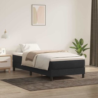  Łóżko Box Spring bez materaca Czarne 80x220 cm Aksamit Lumarko! Lumarko!