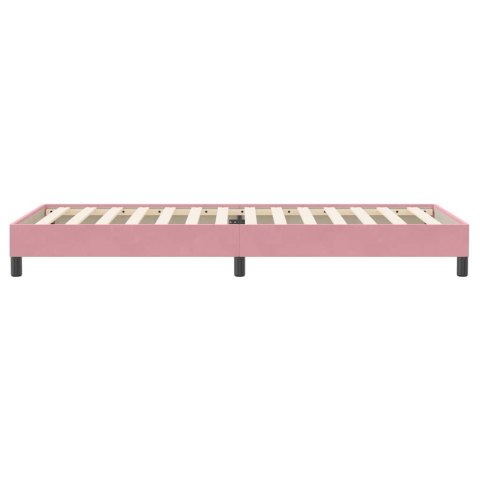  Łóżko Box Spring bez materaca Różowe 100x220 cm Aksamit Lumarko! Lumarko!