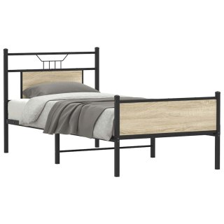  Łóżko bez materaca, dąb sonoma, 75x190 cm Lumarko! Lumarko!