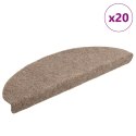 Maty na schody samoprzylepne 20 szt. Kremowe 65x21x4 cm Lumarko! Lumarko!