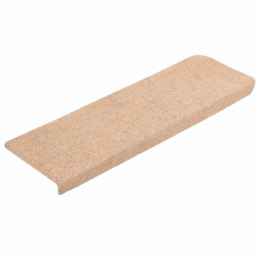Maty na schody samoprzylepne 20 szt. Kremowe 65x21x4 cm Lumarko! Lumarko!