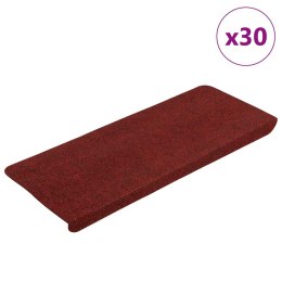  Maty na schody samoprzylepne 30 szt. Czerwone 65x24,5x3,5 cm Lumarko! Lumarko!