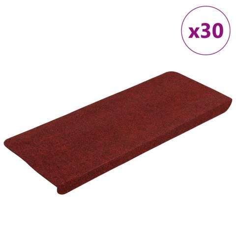  Maty na schody samoprzylepne 30 szt. Czerwone 65x24,5x3,5 cm Lumarko! Lumarko!