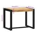  Ławka 60x35x45 cm lite drewno surowe mango Lumarko! Lumarko!