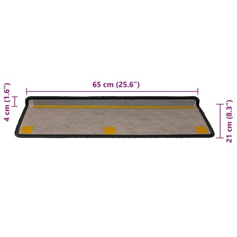  Maty na schody samoprzylepne Sisal-Look 30 szt. 65x21x4 cm Lumarko! Lumarko!