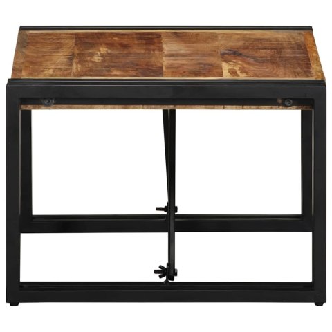  Stolik kawowy 50x50x35 cm lite drewno surowe mango Lumarko! Lumarko!