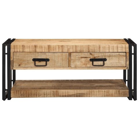  Stolik kawowy 90x50x38 cm lite drewno surowe mango Lumarko! Lumarko!