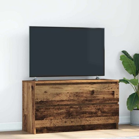 Szafka RTV Stare drewno 100x35x54 cm Drewno klejone Lumarko! Lumarko!