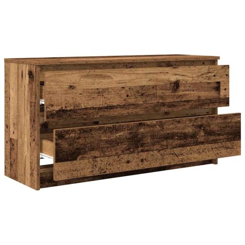  Szafka RTV Stare drewno 100x35x54 cm Drewno klejone Lumarko! Lumarko!