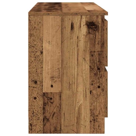  Szafka RTV Stare drewno 100x35x54 cm Drewno klejone Lumarko! Lumarko!