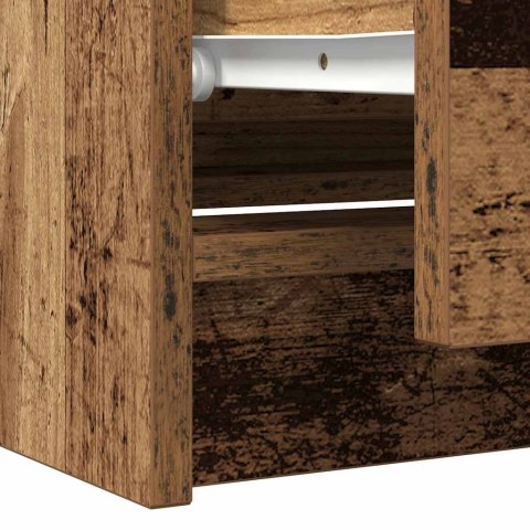  Szafka RTV Stare drewno 100x35x54 cm Drewno klejone Lumarko! Lumarko!