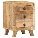  Szafka nocna 2 szt. 37x32x50 cm Drewno lite surowe mango Lumarko! Lumarko!