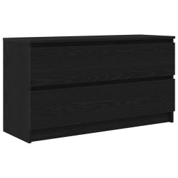  Szafka pod TV Czarna 100x35x54 cm Drewno klejone Lumarko! Lumarko!