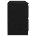  Szafka pod TV Czarna 100x35x54 cm Drewno klejone Lumarko! Lumarko!
