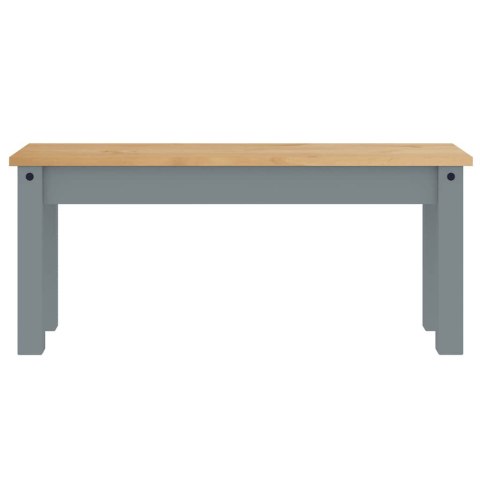 4-częściowy zestaw jadalny „Panama" Szary lite drewno sosnowe Lumarko! Lumarko!