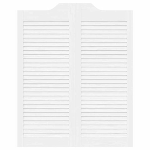 Drzwi wahadłowe żaluzjowe 2 pary białe 100x80 cm Lumarko! Lumarko!