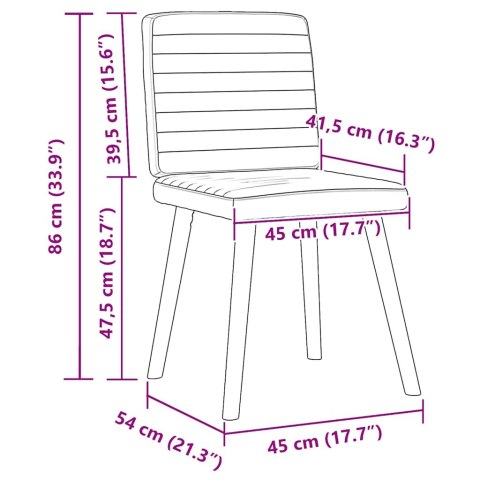  Krzesła do jadalni 2 szt. Tkanina Cloud Grey Lumarko! Lumarko!