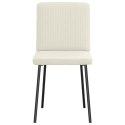  Krzesła stołowe, 2 szt., kremowe, obite aksamitem Lumarko! Lumarko!
