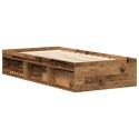Rama łóżka bez materaca Stare drewno 100x200cm Drewno klejone Lumarko! Lumarko!
