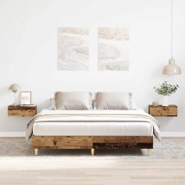 Rama łóżka bez materaca Stare drewno 140x200 cm Drewno klejone Lumarko! Lumarko!