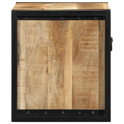 Szafka nocna 40x35x40 cm lite drewno surowe mango Lumarko! Lumarko!