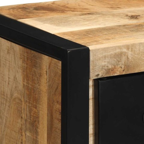 Szafka nocna 40x35x40 cm lite drewno surowe mango Lumarko! Lumarko!