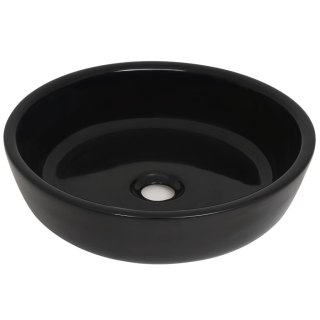  Umywalka ceramiczna okrągła czarna 42x12 cm Lumarko! Lumarko!