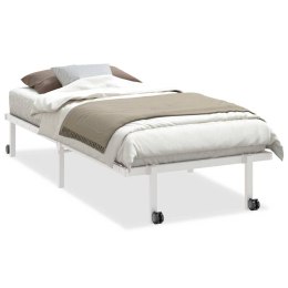 Rama łóżka bez materaca składana biała 90x200 cm stalowa Lumarko! Lumarko!
