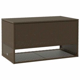 Skrzynka na poduszki ogrodowe Brązowa 100x55x55,5 cm Polirattan Lumarko! Lumarko!