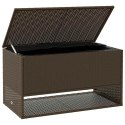 Skrzynka na poduszki ogrodowe Brązowa 100x55x55,5 cm Polirattan Lumarko! Lumarko!