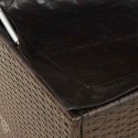 Skrzynka na poduszki ogrodowe Brązowa 100x55x55,5 cm Polirattan Lumarko! Lumarko!