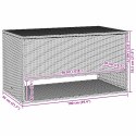 Skrzynka na poduszki ogrodowe Brązowa 100x55x55,5 cm Polirattan Lumarko! Lumarko!