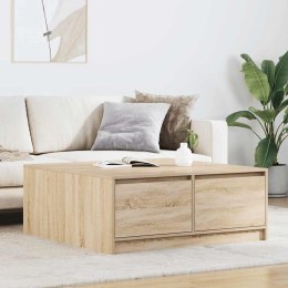 Stolik kawowy z szufladami Sonoma Oak 100x100x40 cm Lumarko! Lumarko!