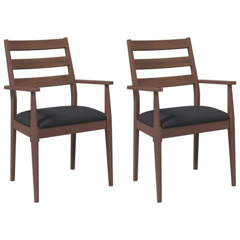 Krzesła do jadalni z poduszkami 2 szt. lite drewno gumowe Lumarko! Lumarko!
